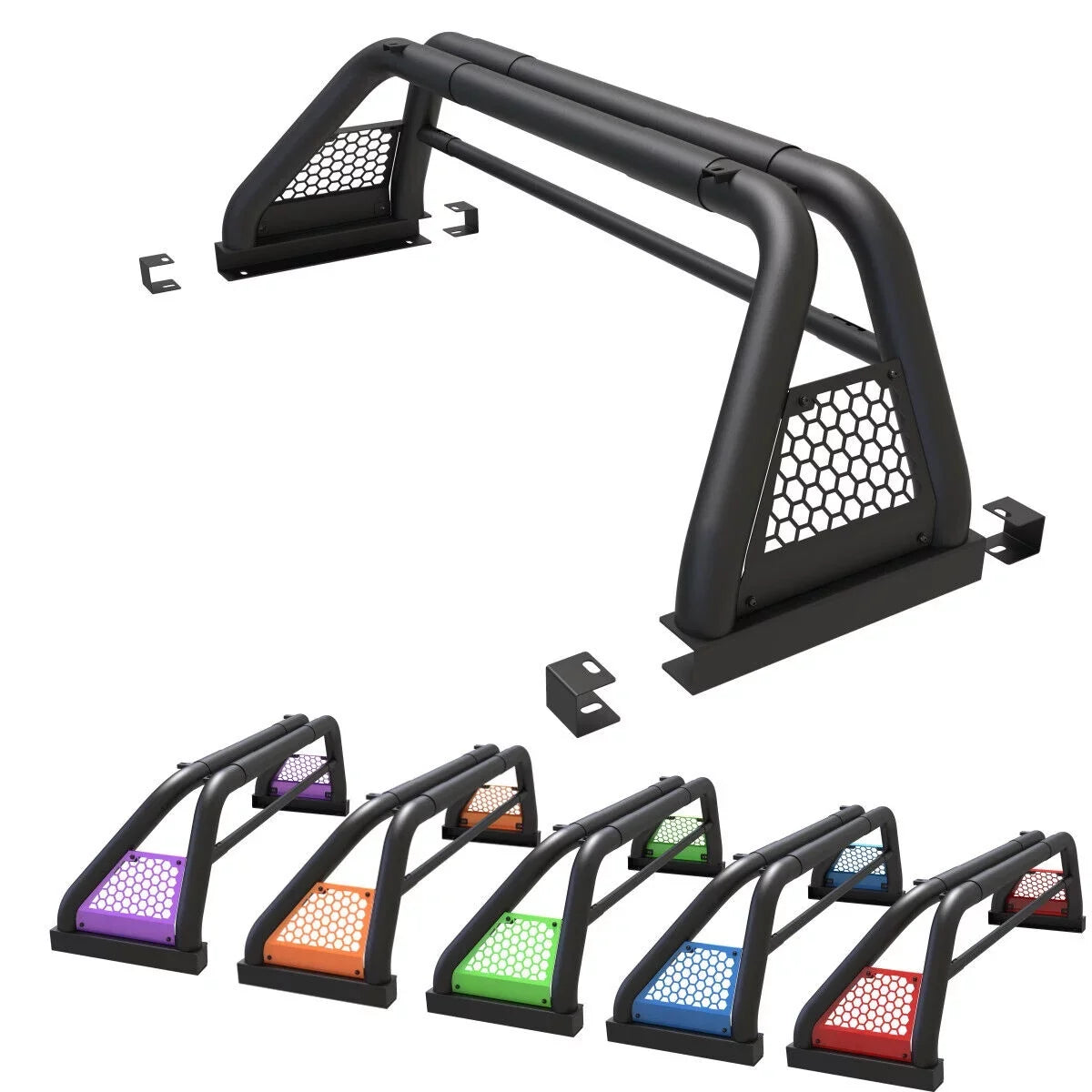 Bed Fit 62.9-74.7" and For sierra Bar Bar Chase Rack Adjustable silverado/GMC Truck Chevy 1999-2013 2019-2023 Roll Sport