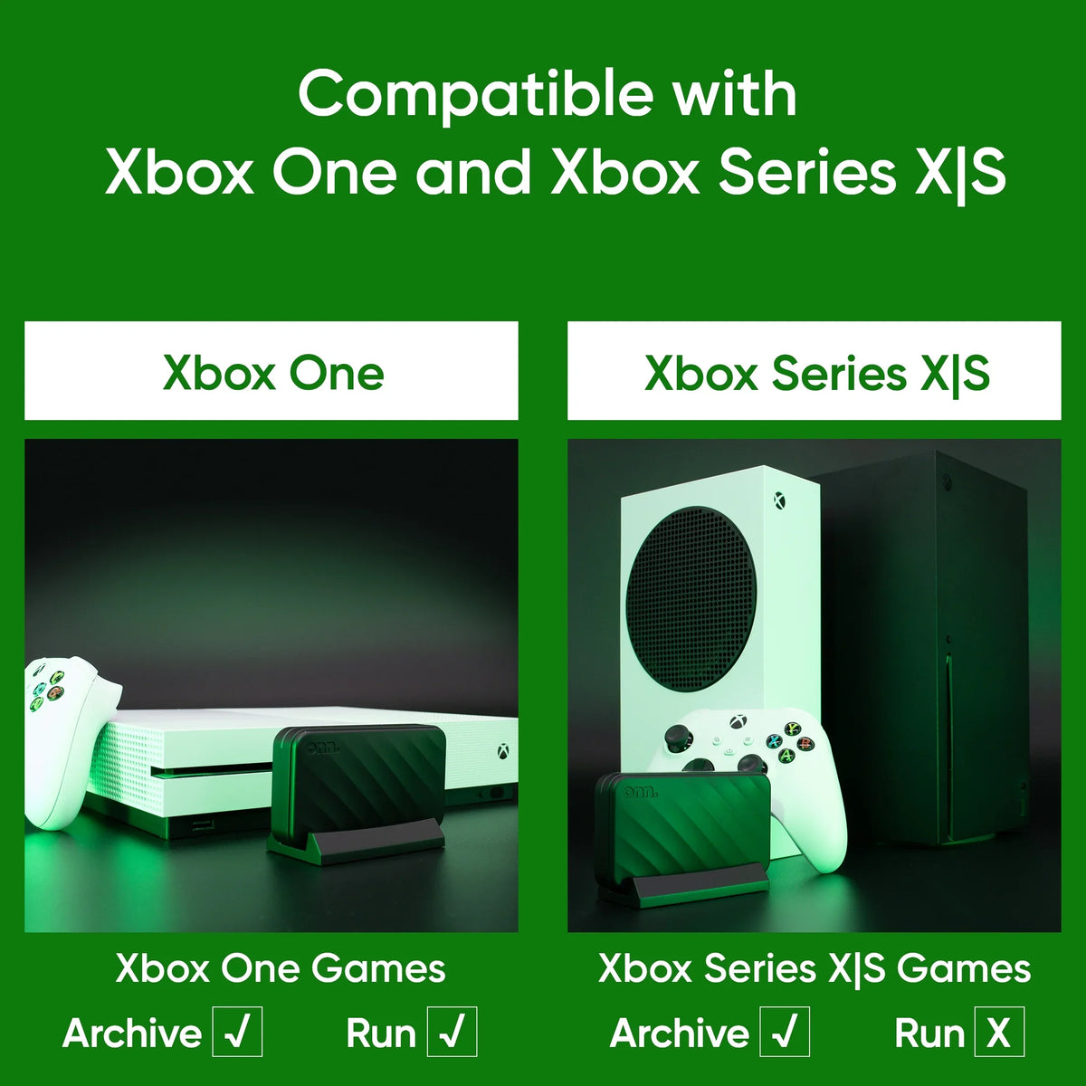SSD onn. X|S Xbox Gaming Xbox and Series Portable Compatible 1TB One with