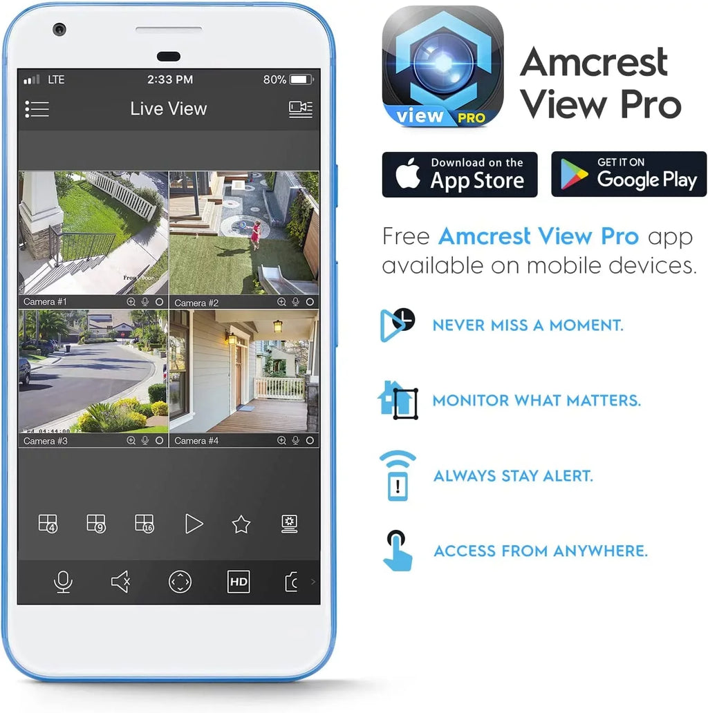 FOV AI 129°, IP8M-2796EB-AI Weatherproof, & Detection, Amcrest Human (3840x2160) Nightvision, Outdoor 49ft @15fps, 4K Camera IP67 Camera, PoE Vehicle UltraHD 8MP Black, IP 4K Security Color