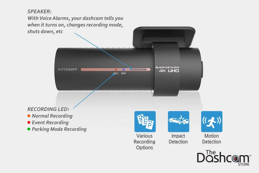 GB Dashcam 4K BlackVue Cloud-Capable WiFi Memory DR900S-1CH Card Lens 128 Single w/ GPS