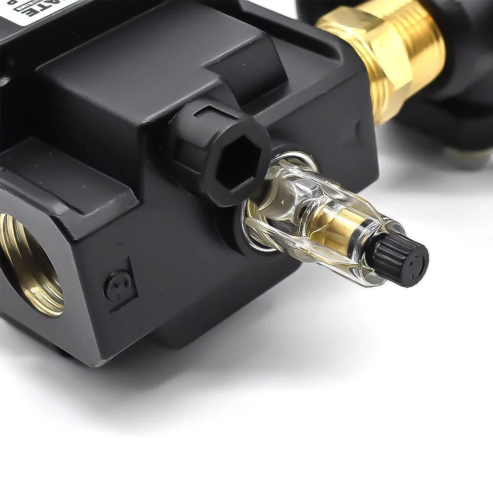 Integral Combo Bowl â€ Made Handle Large Regulator Filter Pneumatics 1/2" USA in - Lubricator WC1081HDGP Poly Interstate "T"