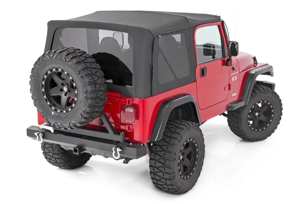 Black Jeep YJ Country 87-95 for Top Replacement Soft Rough