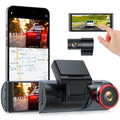 Dual Touch Rear Sensor Activated 3.16" Car Toguard Cam with Capacitor Emergency W/Motion and Front 4K WiFi Lock Dash IPS Camera GPS, Screen