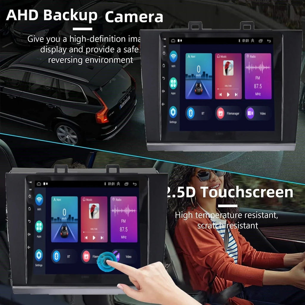 Your 9IN Commutes with Audio Carplay High-Quality Streaming Upgrade Subaru Outback GPS Touchscreen Optimize Daily Android Legacy