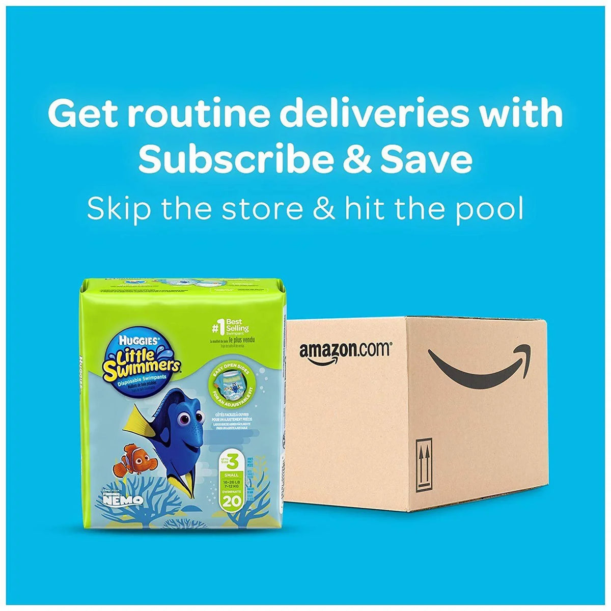 Disposable Vary), Small, Count Swimmers (Character Swimpants 20 Huggies May Little