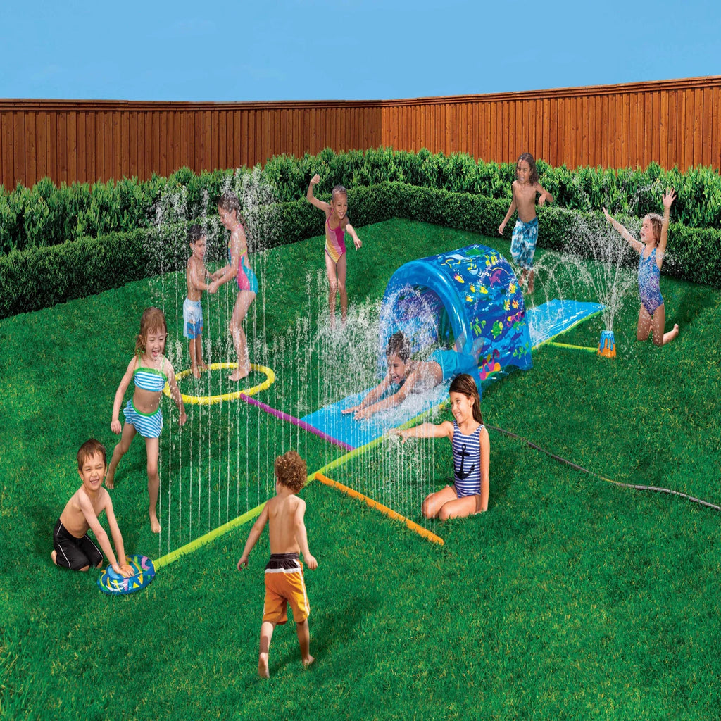 Splash Slide - Sprinkler 'N Banzai Refreshing Sprinkler Park Activities 6