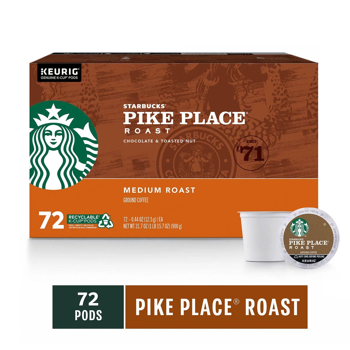 (72 ct.) Starbucks Pike K-Cups Place
