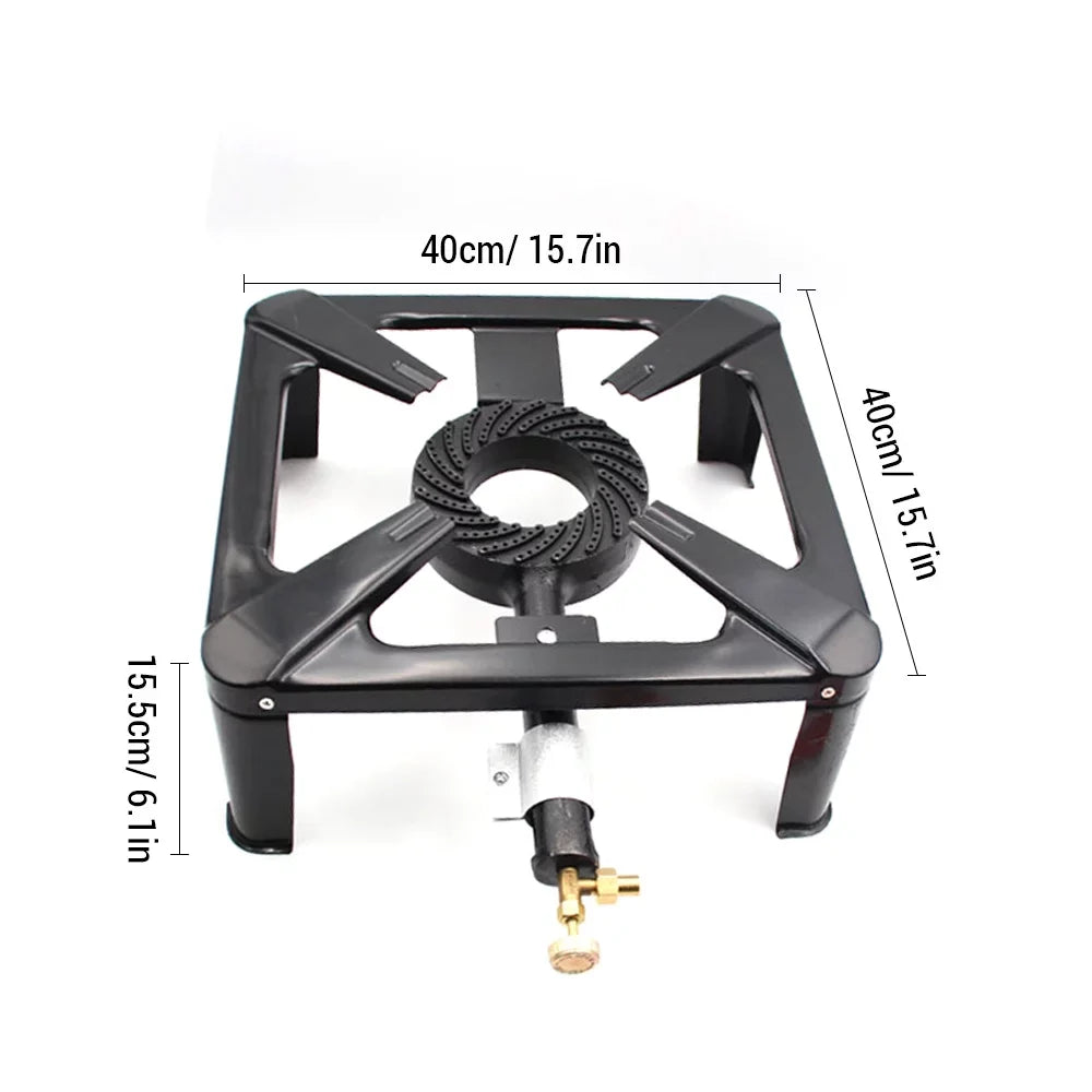 Gas Stove Use for Cast Suitable Outdoor Propane Iron Camping Portable Lixada