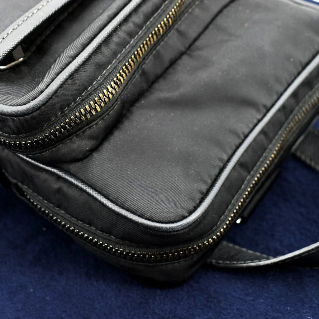 Nylon 2vz026 Backpack PRADA Used Bag Black