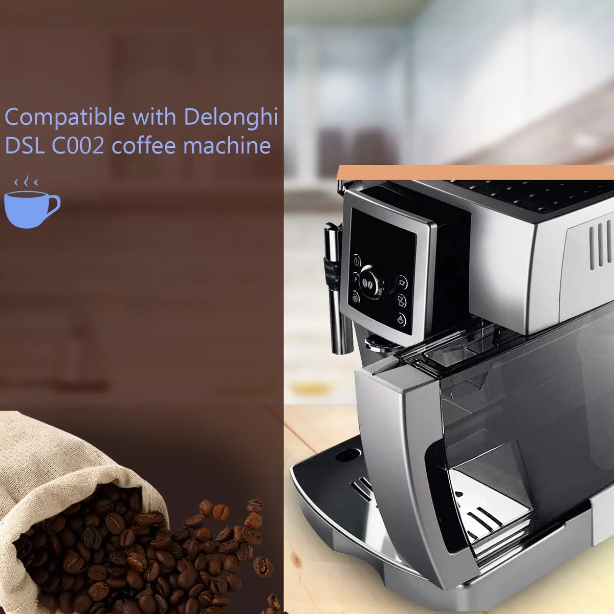 Filter Coffee Coffee Delonghi Machine DSL Filter with 4Pcs Cartridge for C002 Machine Coffee Filter Compatible Maker Replacement Coffee Filter Accessory Maker Replacement