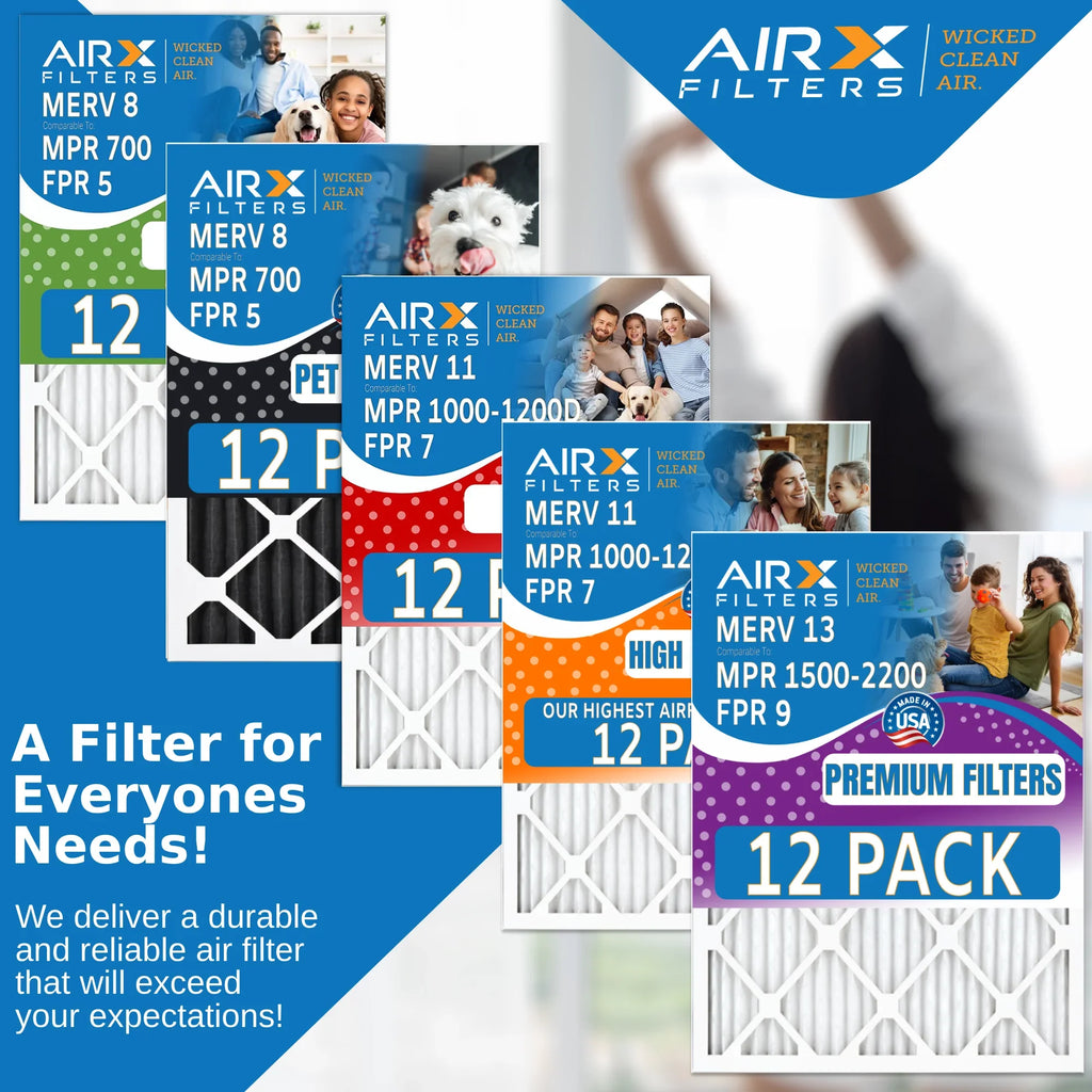 WICKED USA FPR of in 8 AIR. 18x20x1 Furnace & Air Made Pack Filters to AIRX Filter by 700 Rating, MPR MERV CLEAN - FILTERS Comparable 12 5