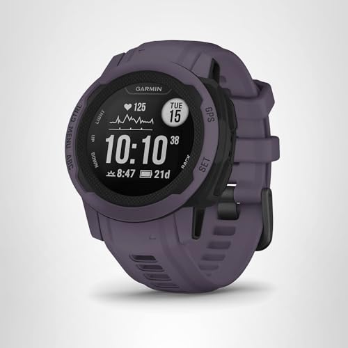 Garmin Instinct 2 Solar, Smaller-Sized Rugged Outdoor Watch with GPS, with Solar Charging Capabilities, Built for All Elements, Multi-GNSS Support