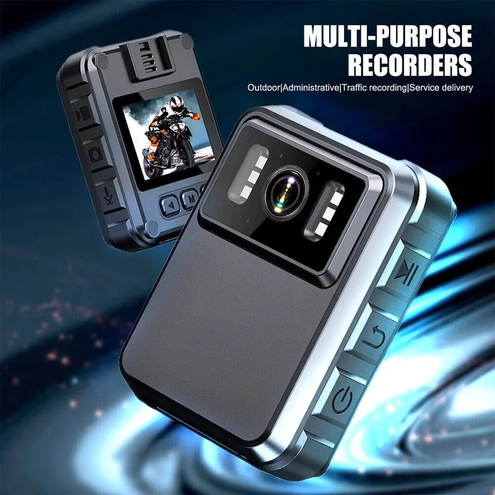 Night Video IR JLLOM Audio and Camcorder Vision DVR Mini Police Camera - Body with 1080P