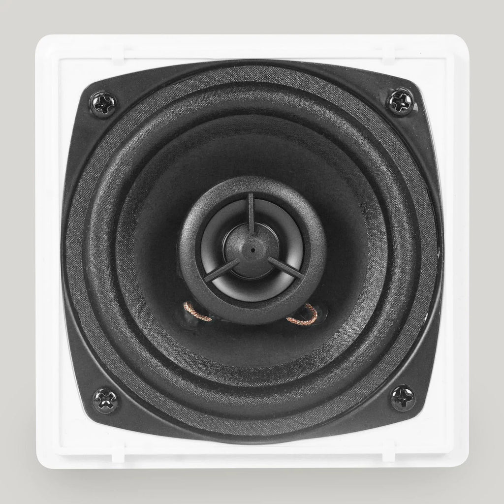 Wall Kit Home Rockville 4-Room Receiver+(8) Audio RPA40BT Cube Speakers White