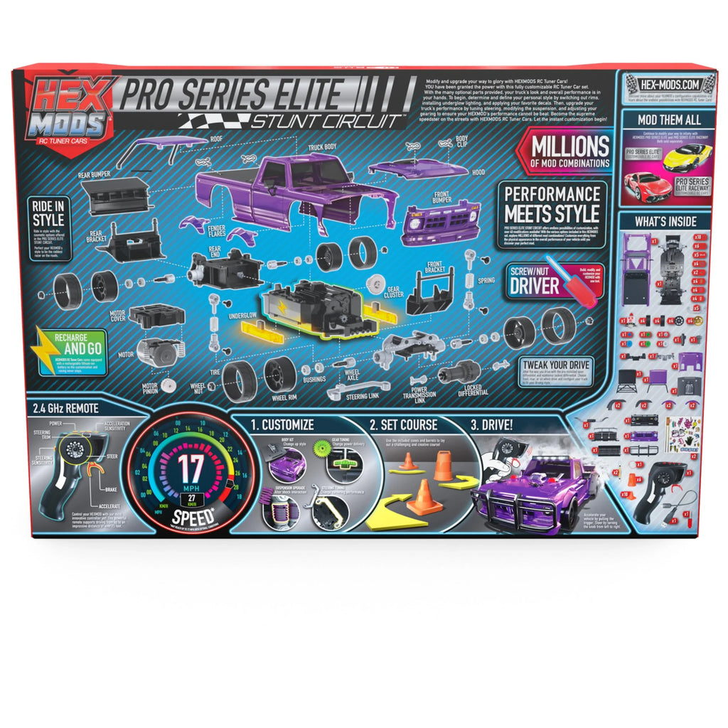 Stunt Car Kids Car, Series Remote HEXMODS & Kids Circuit, Up 14 for Pro Elite Adults, & Rechargeable Kits HEXBUG for Toys Model Ages Control STEM