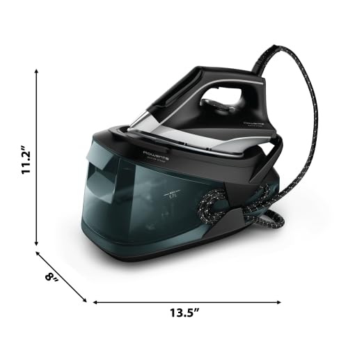 Rowenta Iron Steamer for Clothes Master Steam Station, Professional Steam Iron for Clothes with Stainless Steel Soleplate, 57 Oz, 400 Microsteam
