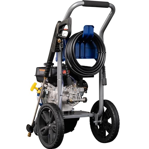 Westinghouse WPX3400 Gas Pressure Washer, 3400 PSI and 2.6 Max GPM, Onboard Soap Tank, Spray Gun and Wand, 5 Nozzle Set, for Cars/Fences/Driveways