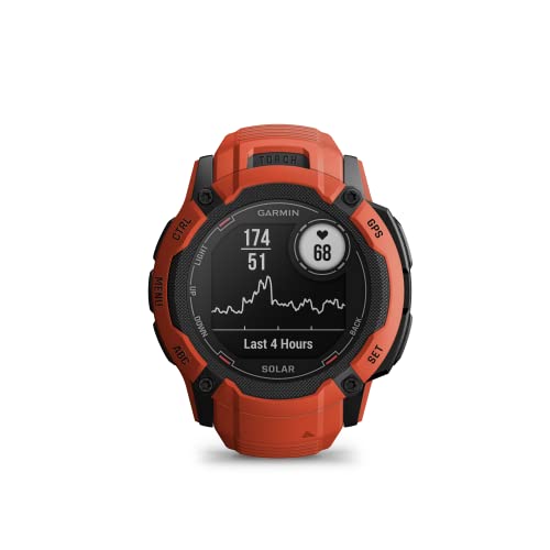Garmin Instinct 2X Solar - Tactical Edition, Rugged GPS Smartwatch, Built-in Flashlight, Ballistics Calculator, Solar Charging Capability, Coyote Tan