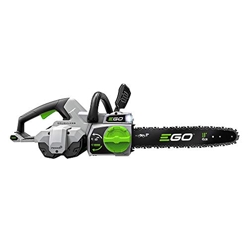EGO POWER+ Chain Saw, 18 Battery Powered Chainsaw, Electric Cordless, Includes 56V 4.0Ah Battery and Charger C CS1803