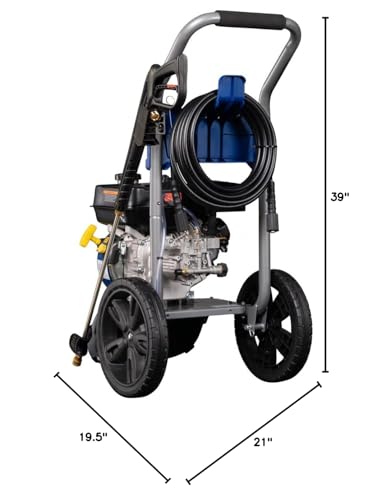 Westinghouse WPX3400 Gas Pressure Washer, 3400 PSI and 2.6 Max GPM, Onboard Soap Tank, Spray Gun and Wand, 5 Nozzle Set, for Cars/Fences/Driveways