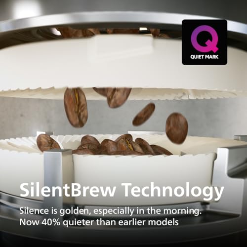 Philips 4400 Series Fully Automatic Espresso Machine, LatteGo Milk System, Integrated Grinder, 12 Hot & Iced Coffee Pre-Sets, Quick Start, SilentBrew