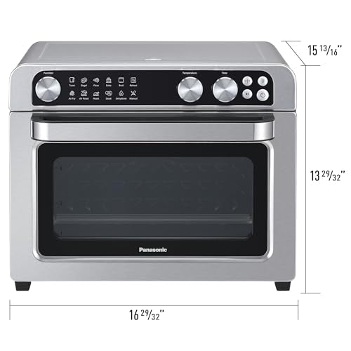 Panasonic FlashXpress Toaster Oven Countertop, 4-Slice Compact Size with Double Infrared Heating, 6 Auto Cook Options and Precise Temperature Control
