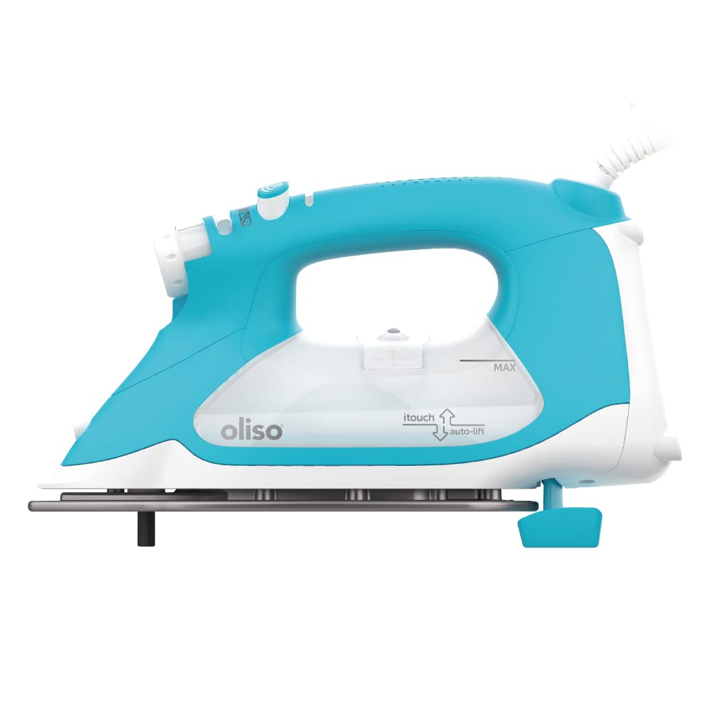 oliso TG1600 ProPlus Smart Iron with Auto-Lift C 1800 Watt Steam Iron for Clothes, Sewing, Quilting & Crafting C Diamond Ceramic-Flow Soleplate