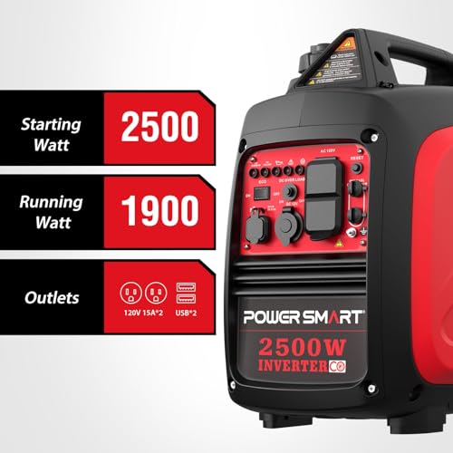 2500-Watt Portable Inverter Generator with Quiet Technology