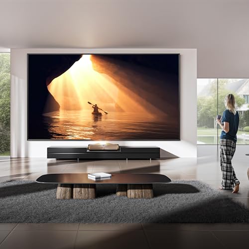 Hisense PX3-PRO Ultra Short Throw Triple Laser Projector, 4K UHD, 80 C 150, 3,000 Lumens, 3000:1 Contrast, Dolby Vision & Atmos, IMAX Enhanced, 240