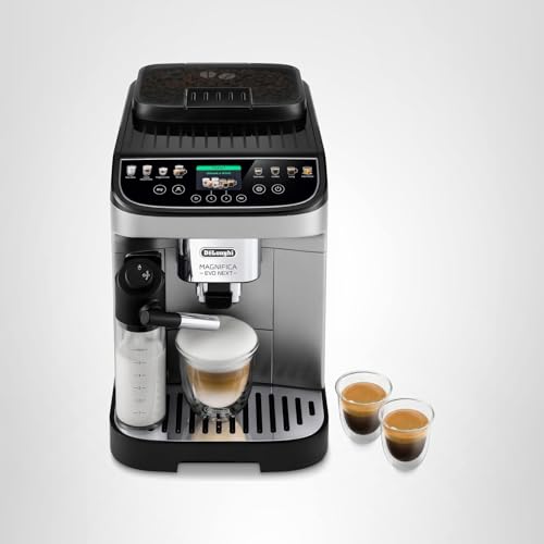 De'Longhi Magnifica Evo Automatic Espresso & Coffee Machine with Auto Milk Frother, Built-in Grinder & Auto-Clean Function - For Latte, Cappuccino