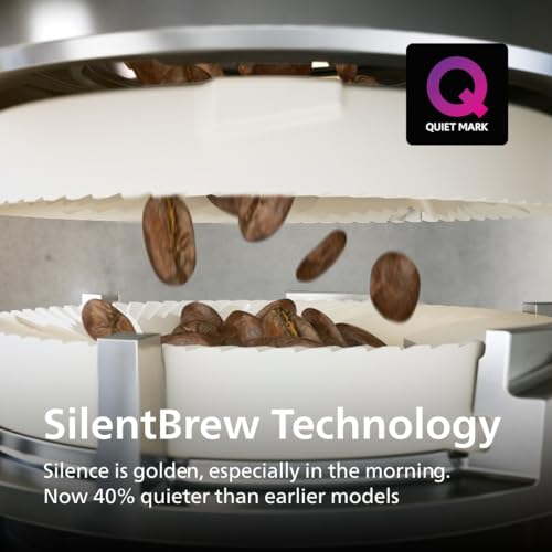 Philips 4400 Series Fully Automatic Espresso Machine, LatteGo Milk System, Integrated Grinder, 12 Hot & Iced Coffee Pre-Sets, Quick Start, SilentBrew