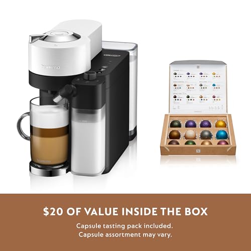 Nespresso Vertuo Lattissima Coffee and Espresso Maker by De'Longhi, Matte Black & Glossy