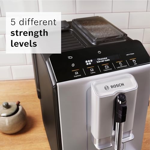 Bosch 300 Series Fully Automatic Espresso and Coffee Machine C In-Cup Frother, OneTouch Milk Drinks, 5 Drink Options, Ceramic Grinder, Easy Clean &