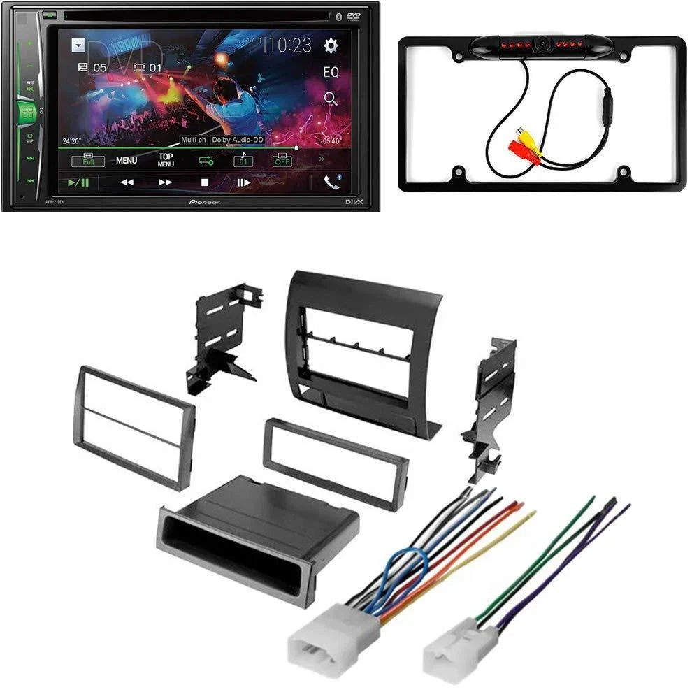 6.2" for KIT4950 AM/FM Receiver Car WVGA DVD/CD Bundle Toyota with Touchscreen W/ Pioneer Tacoma Kit/in-Dash 2005-2011 Double Media Digital Stereo Bluetooth/Backup Camera/Installation DIN