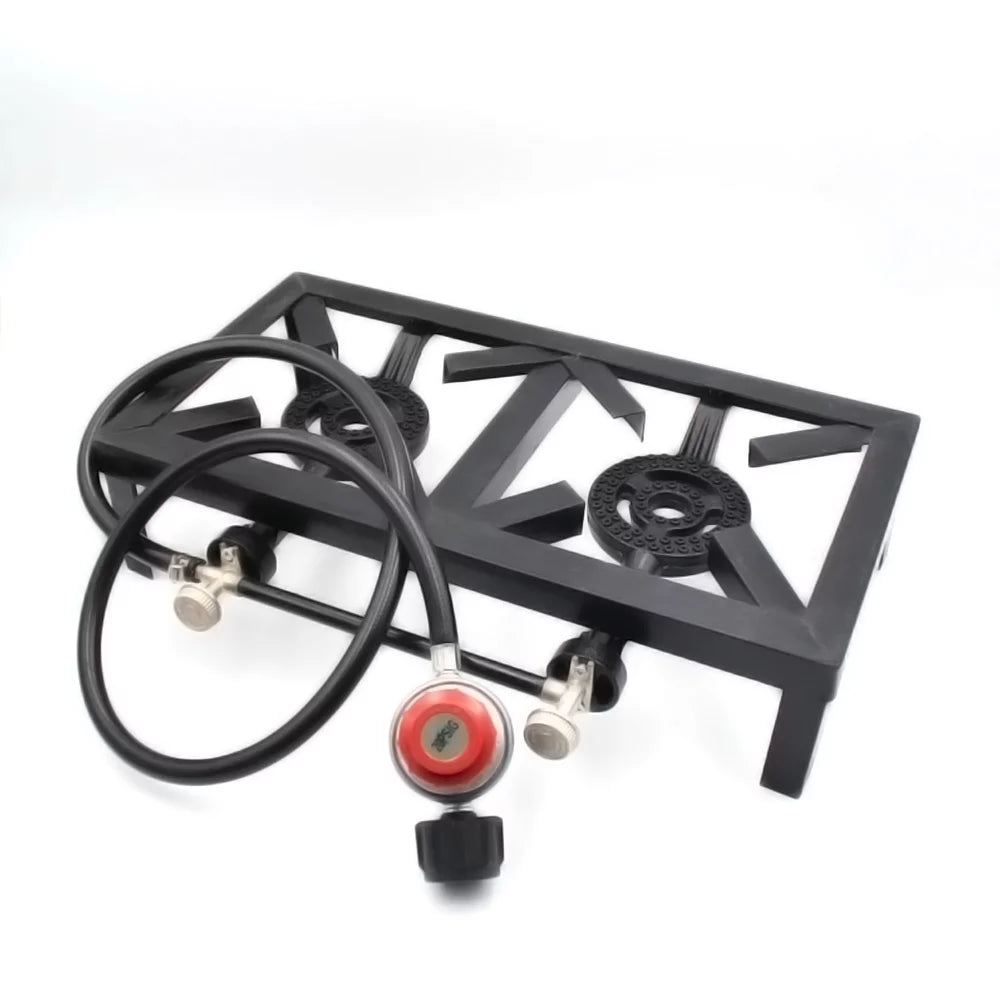 Stove for Patio Camping Cast walmeck ( Cooking Double Iron Propane Standard) BBQ Gas