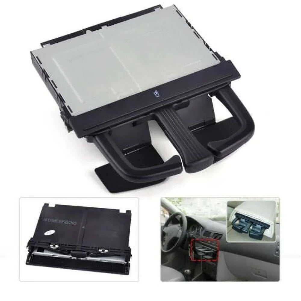 Jetta Dash For MK4 Front Genic Fit Black Bora Golf Folding Holder VW Cup Stretch Motor