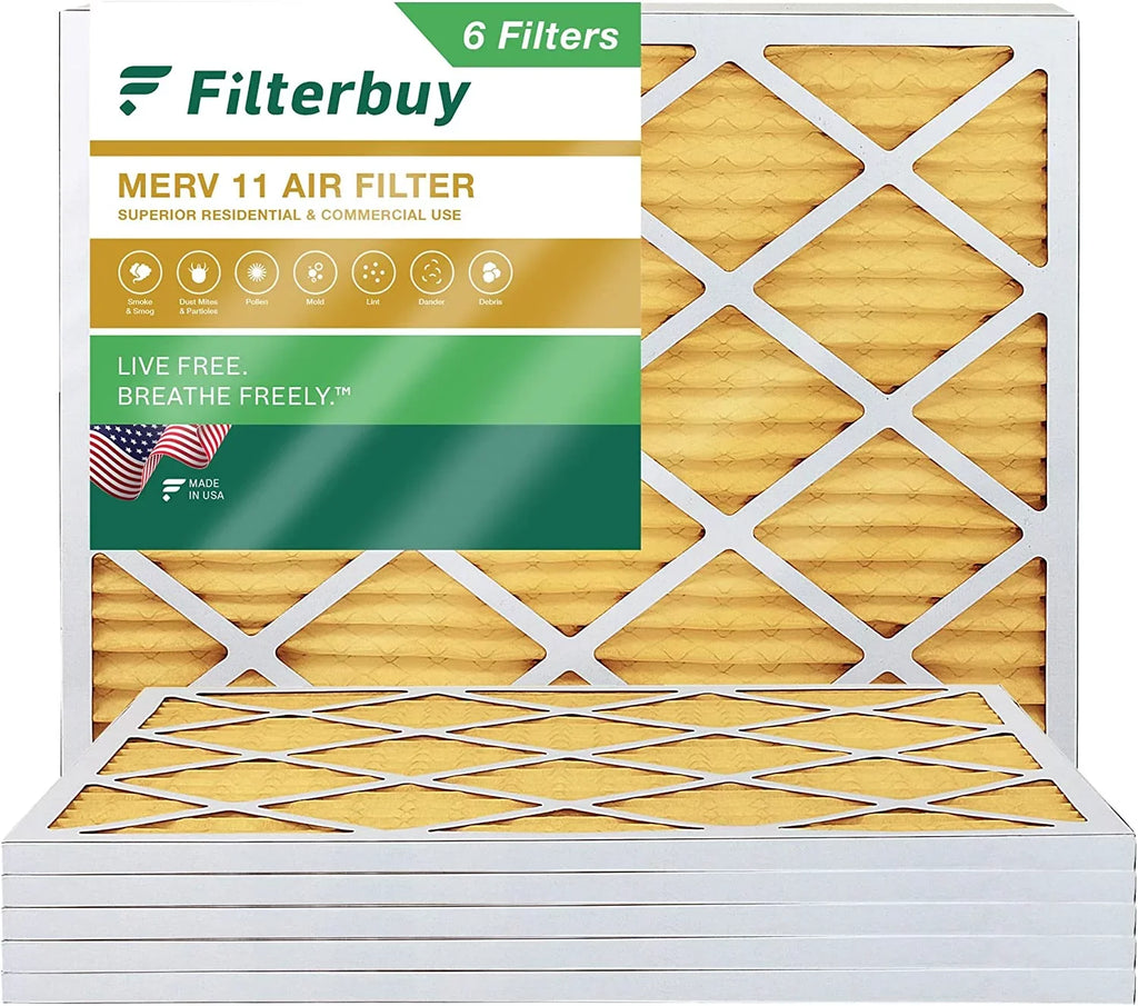MERV AC 11 HVAC Furnace (6-Pack) 15x20x1 Air Filterbuy Filters Pleated