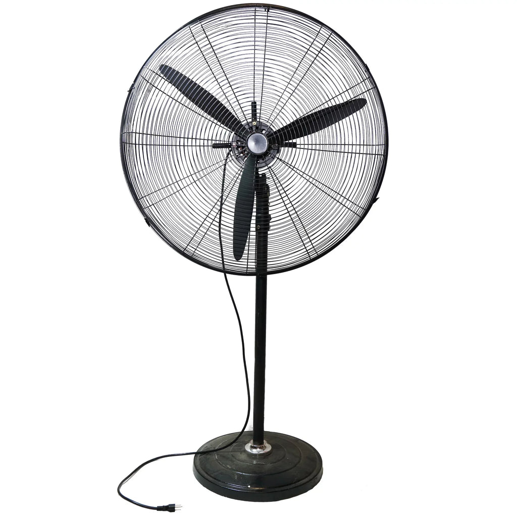 Pedestal Adjustable Industrial - Northlight Oscillating 3-Speed 30" Fan Black