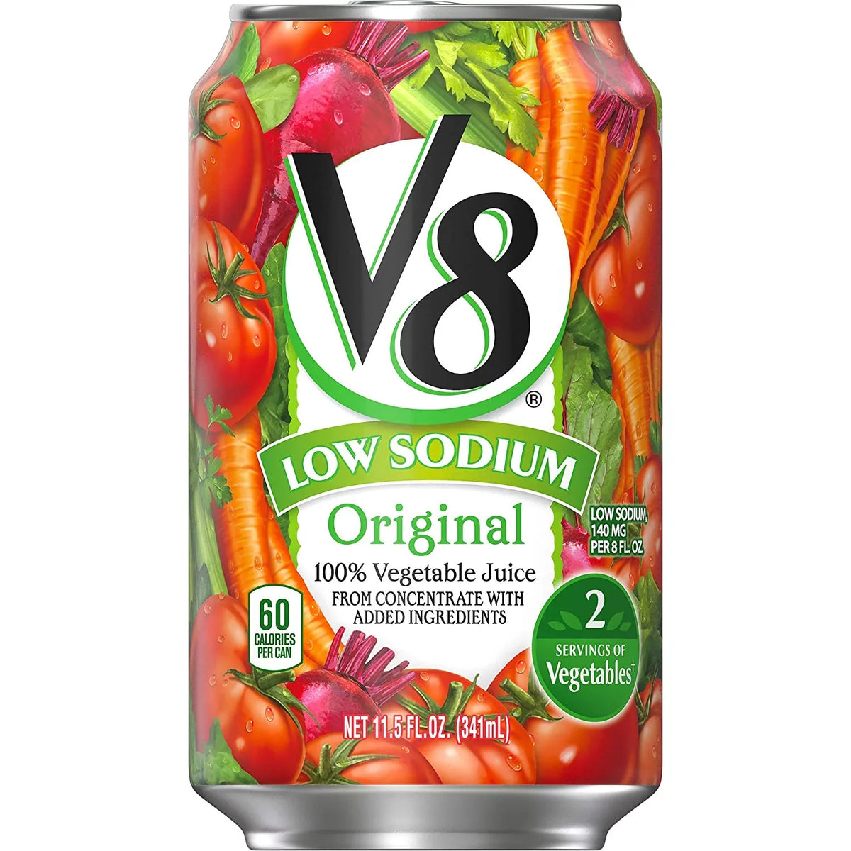 Vegetable Original Can Oz. 100% Sodium 11.5 Of Low 24) (Pack Juice, V8