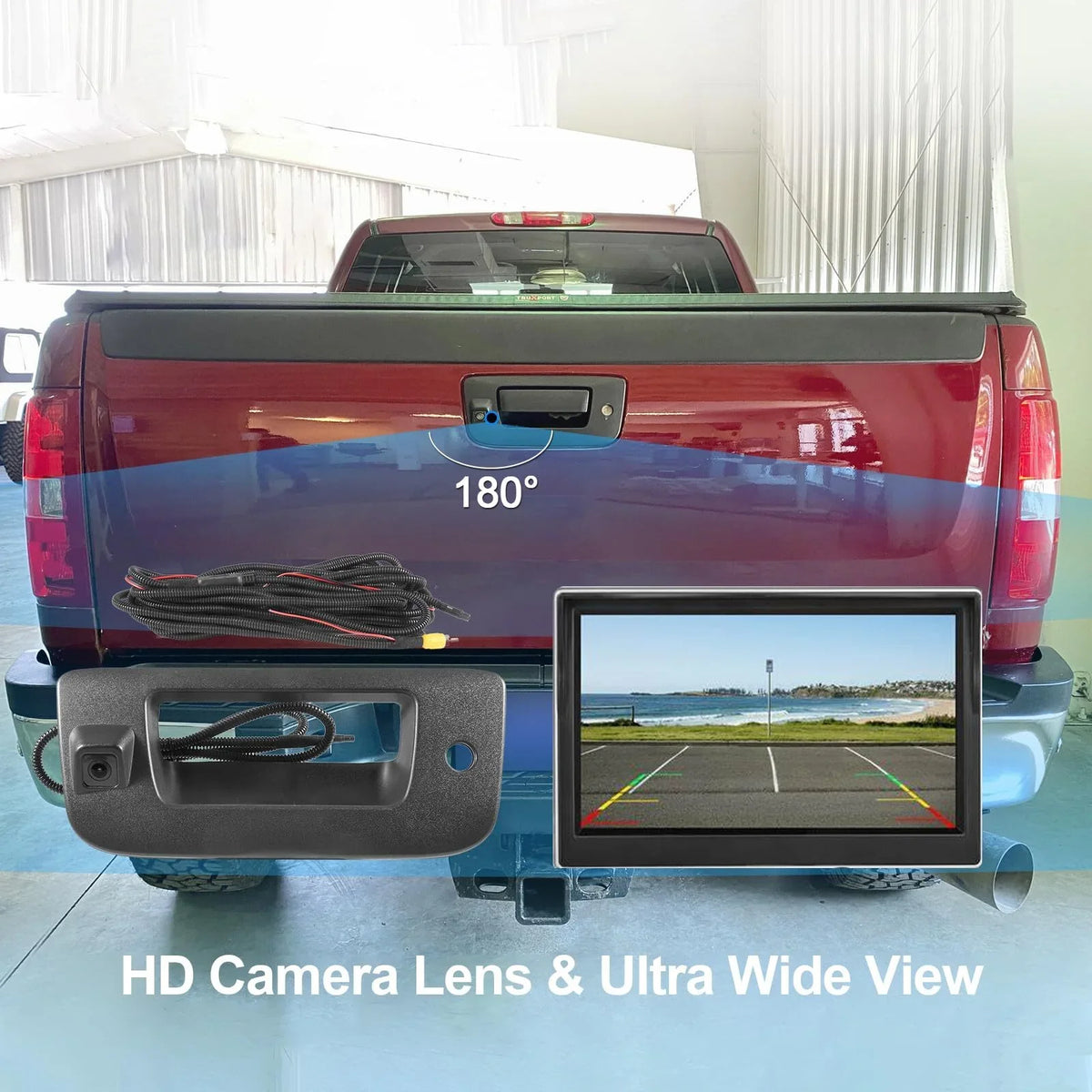 Silverado/GMC Sierra for Camera Handle Rear Backup 2007-2013 Chevy Tailgate View 22755304
