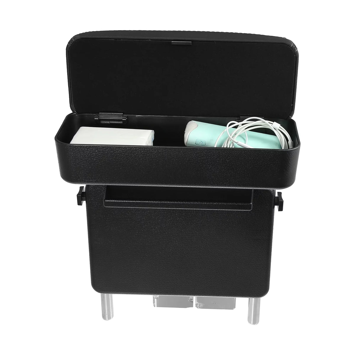 Box Armrest Leather Adjustable Armrest Organizer PU Gap with Storage Seat Armrest Center Black Box Black Car