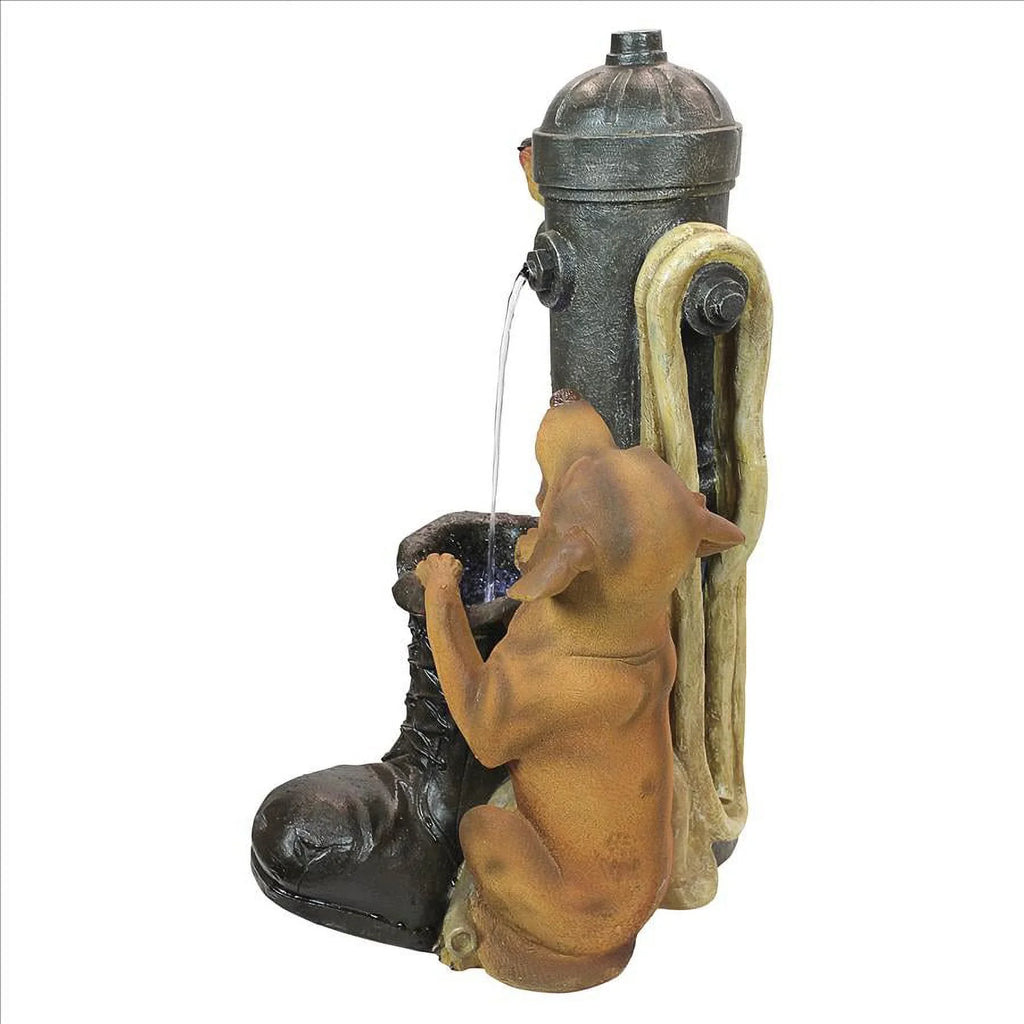 Fountain Hydrant Toscano Design Fire Sculptural Pooch