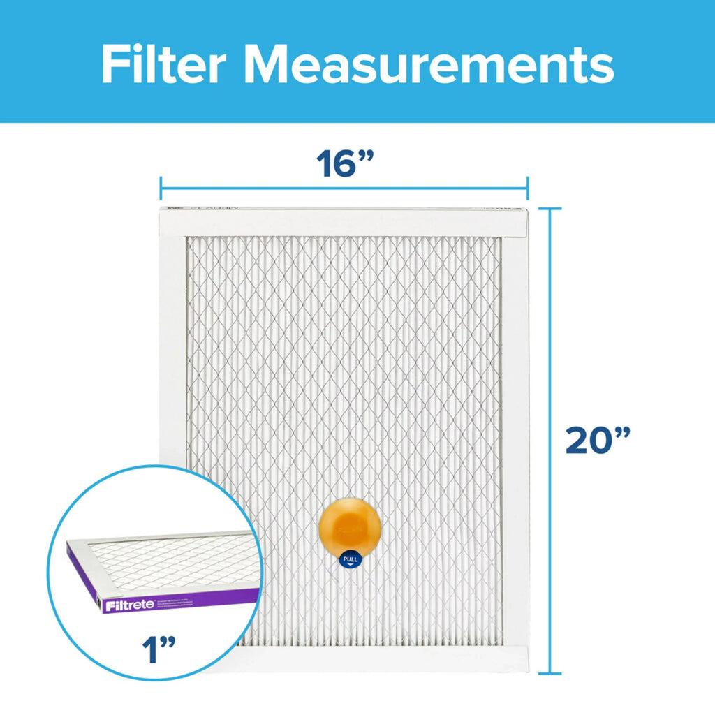 Bacteria Filter, 16x20x1 Filtrete MPR Air Smart MERV 1500 1 Filter Virus, 12, Allergen,