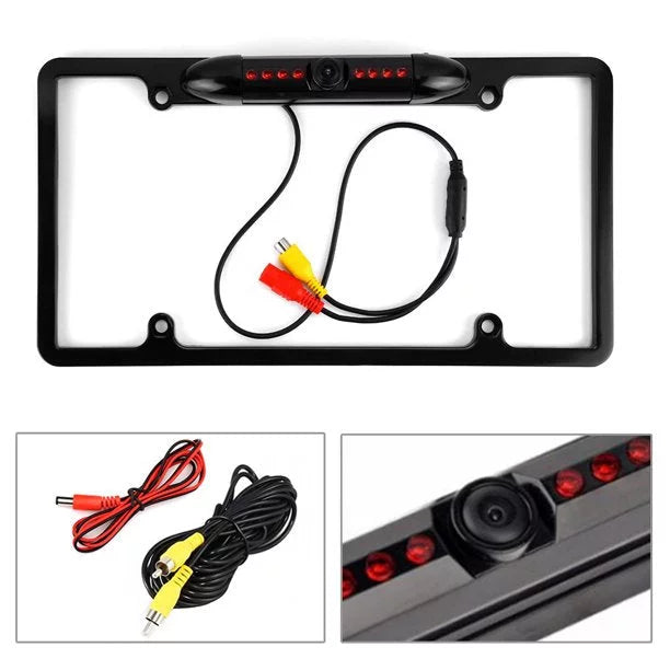 for Backup Frame ILX507 Rearview License ALPINE Black ILX-507 Camera Plate