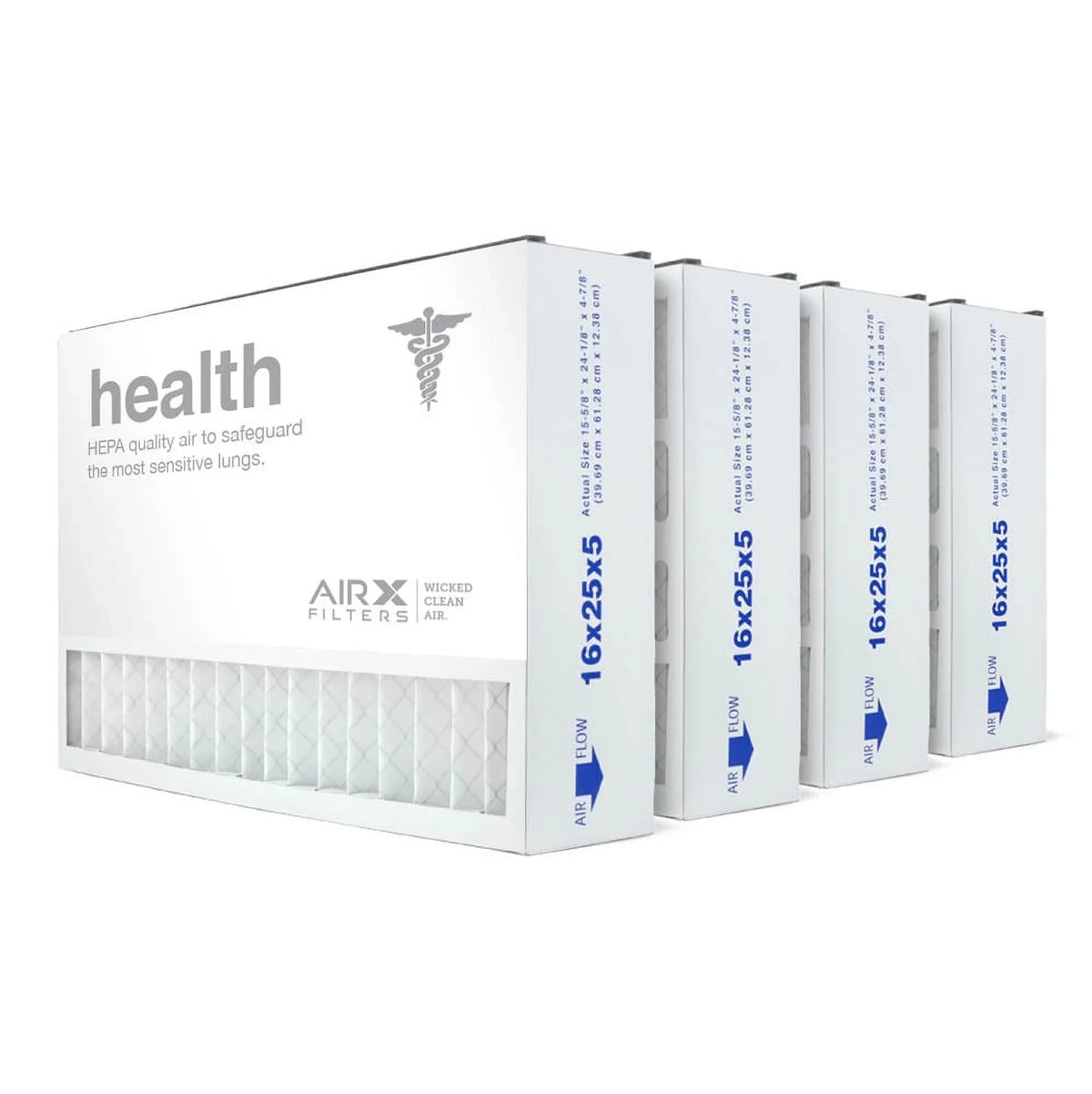 13, Replacement 255649-105 Filter MERV AIRx Air Bear Air 16x25x5 4-Pack - HEALTH