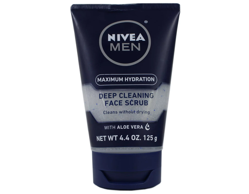 Men 4-Pack 4.4 Nivea Cleaning Original, Deep Oz, Face For Scrub