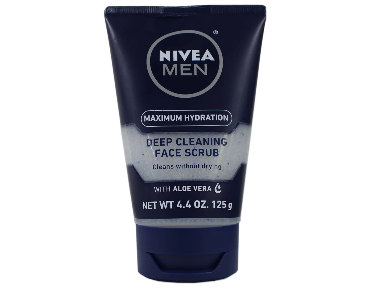 Men 4-Pack 4.4 Nivea Cleaning Original, Deep Oz, Face For Scrub