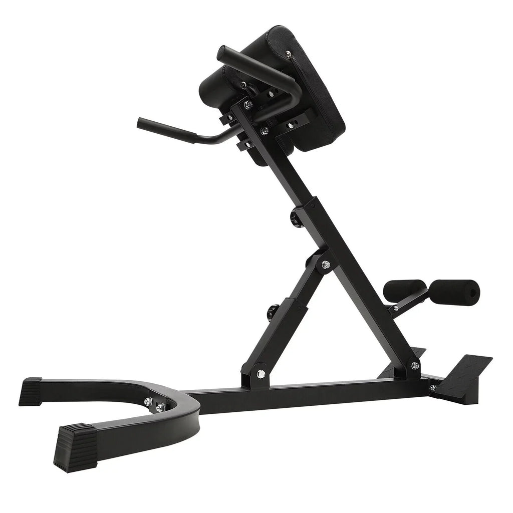 Tilt Hyperextension Angle Extension Back Position Machine, 150kg/330lbs Angle Chair W/ Height Adjust Roman Bench 5