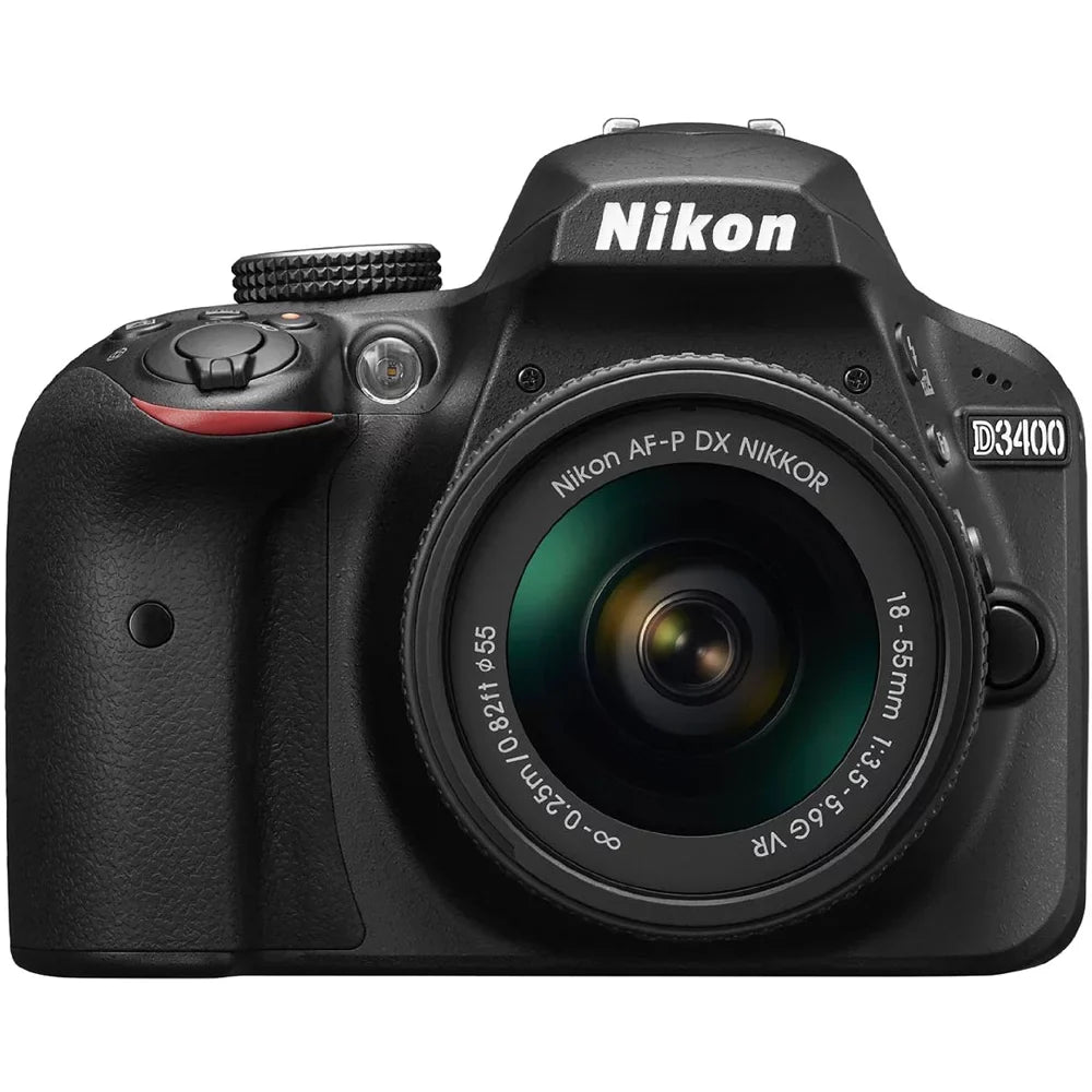 (Refurbished) Camera Nikon Restored Kit MP D3400 Lens with 24.2 18-55mm 1571B (Black) DSLR VR