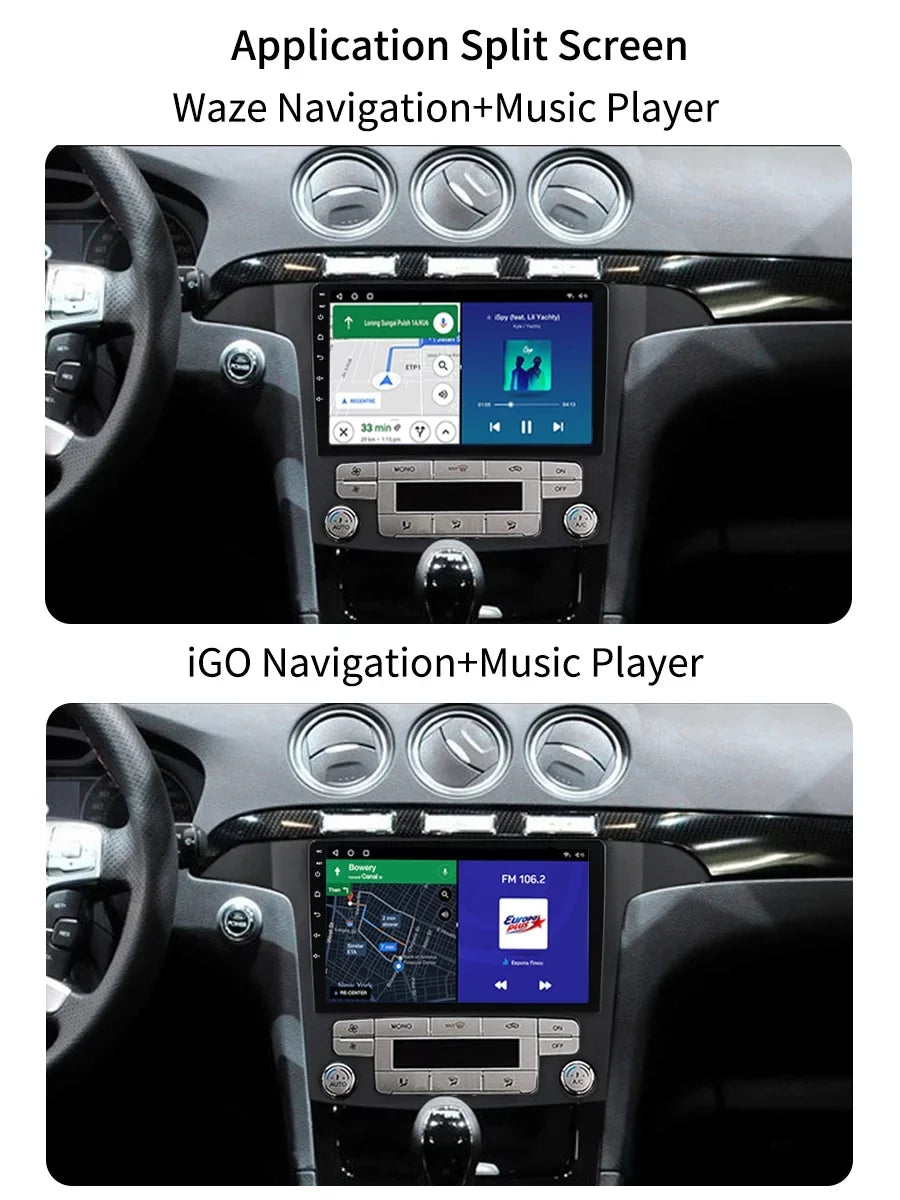 2015 Auto Android With Bluetootn Car Max Carplay Car Screen S GPS Ford Android Stereo 32GB 2007 - Radio Navi For S-MAX